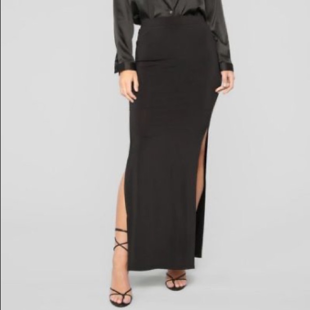 NWT Black Maxi Skirt